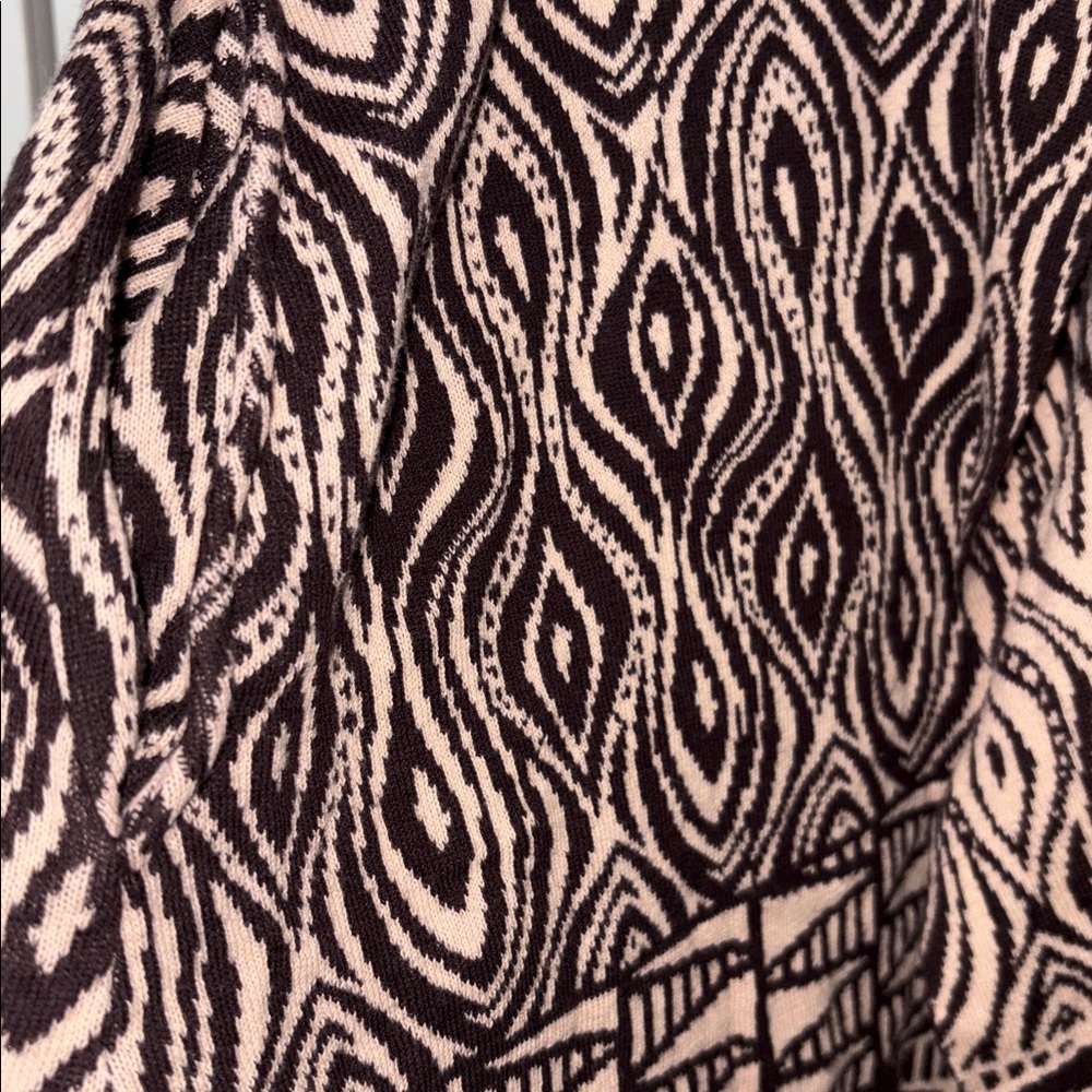 Moth Anthropologie The Eyes Have It open knit cardigan w/ pockets XL - Picture 3 of 5